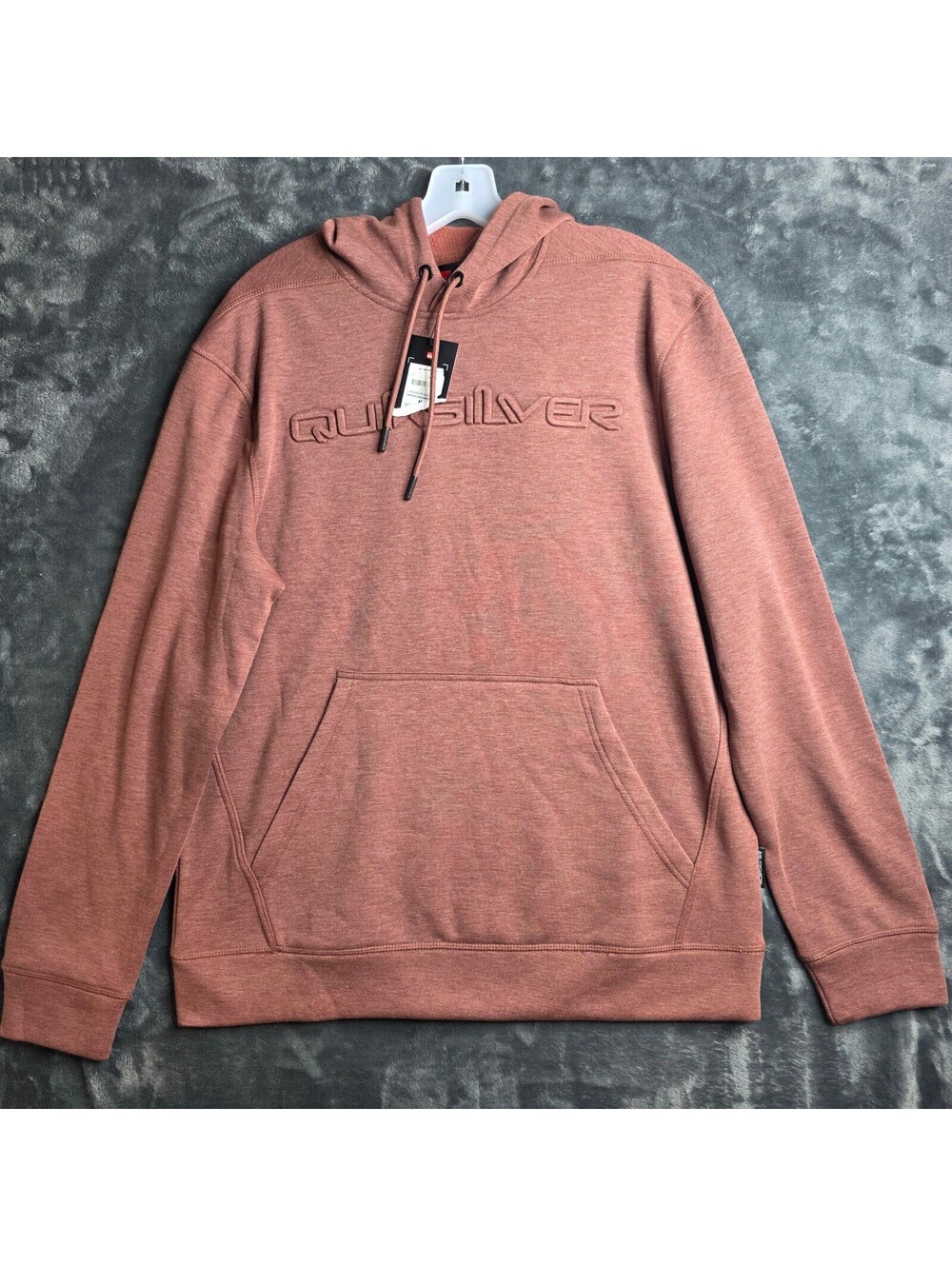 Quiksilver Hoodie Emboss Gridliner Pullover Mens Hoodie Sz M NWT